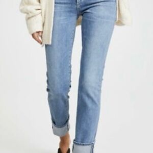 Citizens of Humanity Cara High Rise Cigarette Ankle Jeans Size 26 Light Wash